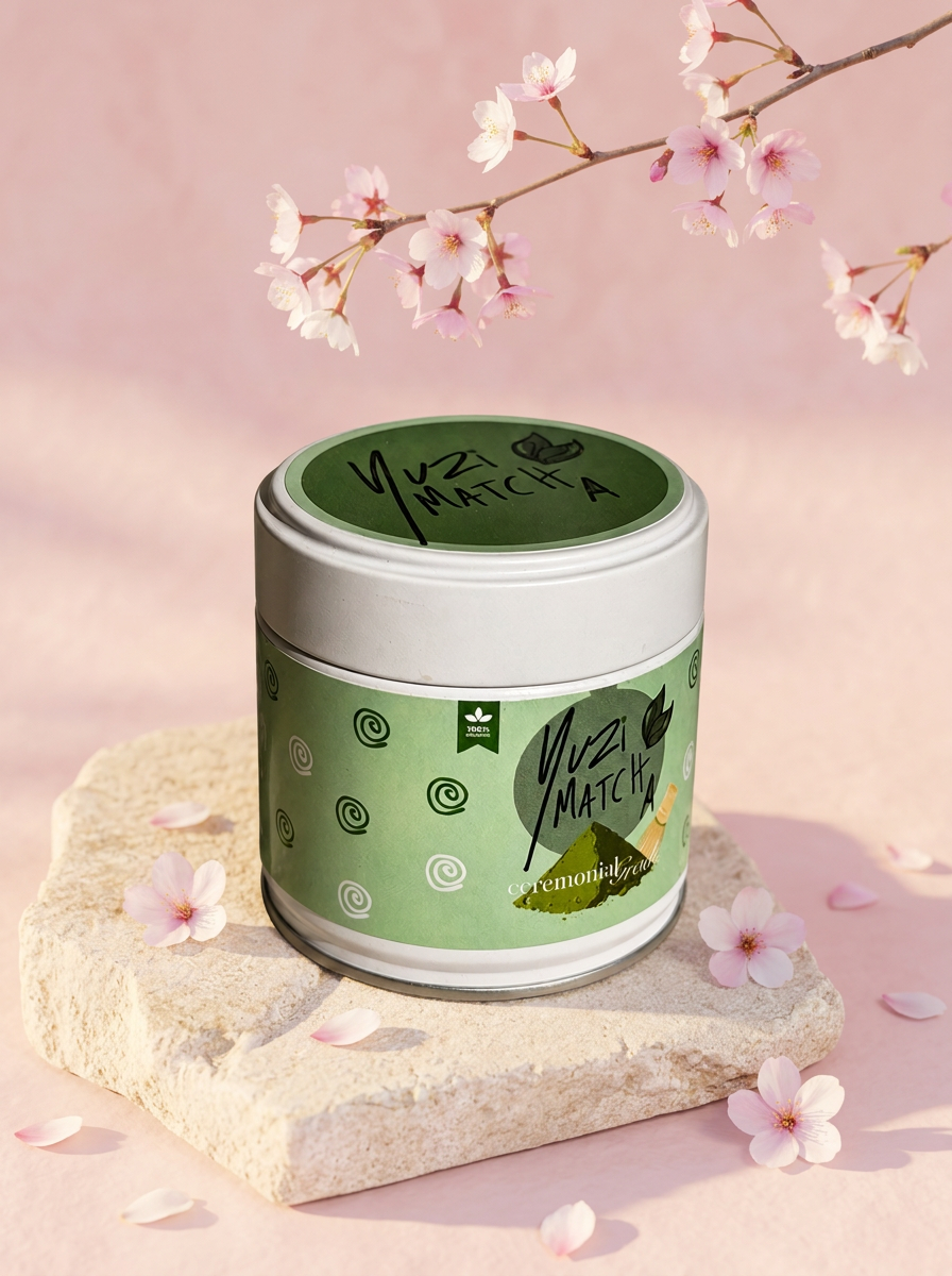Kinesiskt ceremoniellt matcha pulver från Yuzi Matcha i 30 g påse